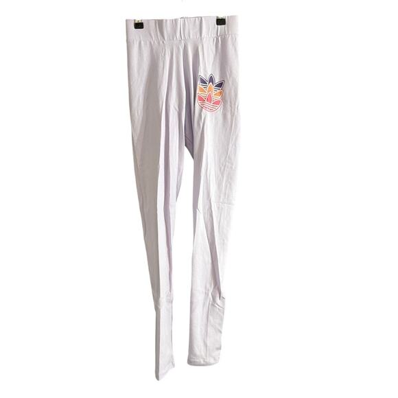 Adidas Originals Women's Adicolor Essential Light Purple Leggings Size XS New - Picture 2 of 8